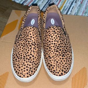 Dr. Scholl’s Shoes Brown & Black Cheetah Slip Ons Women’s Size 7.5